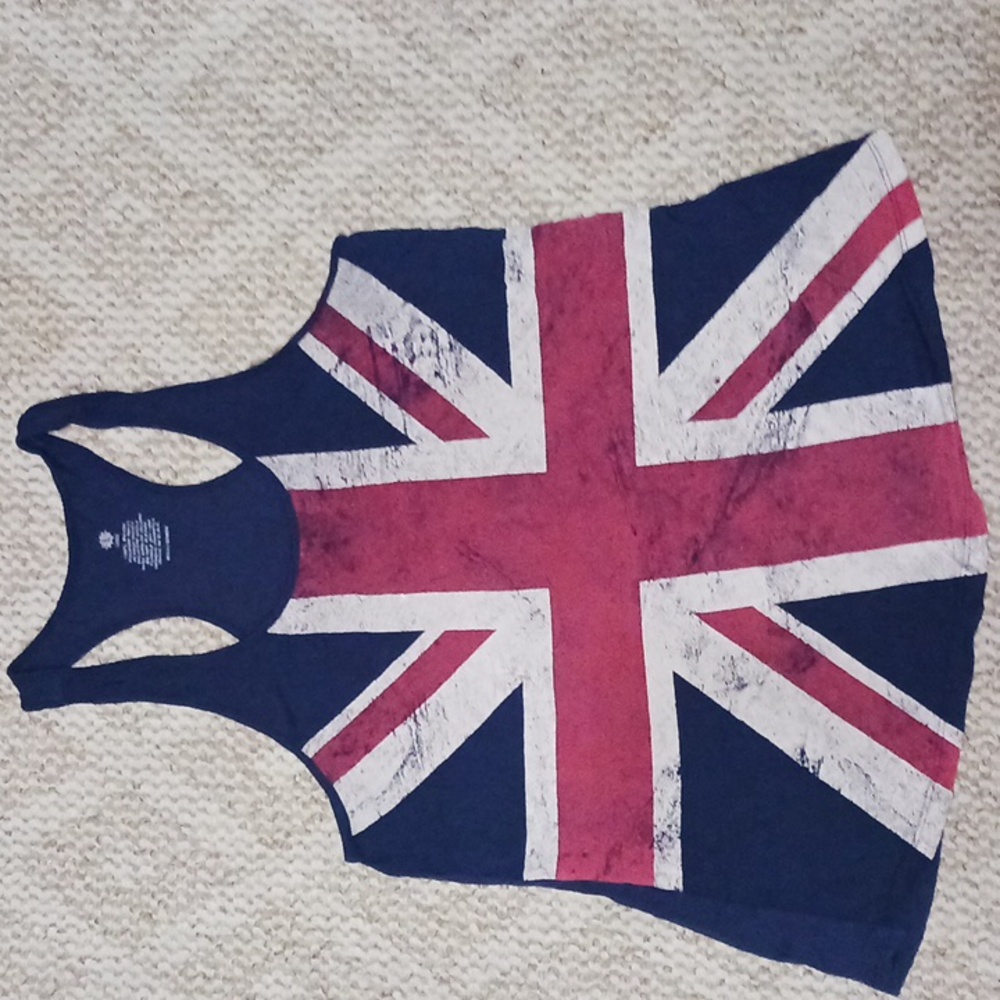 Women's Large 'Union Jack' Racerback Tank